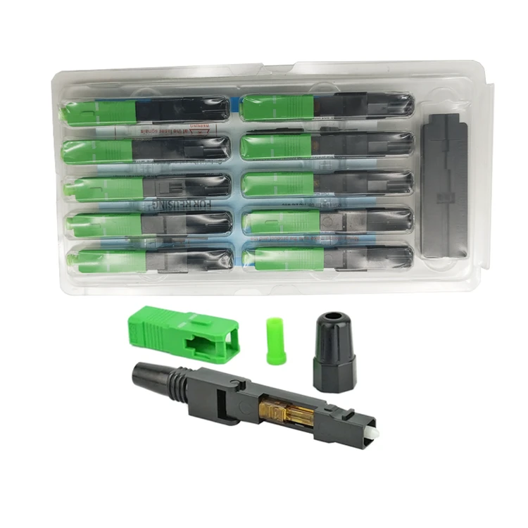 Simplex Singlemode SC/APC Fiber Fast Connectors
